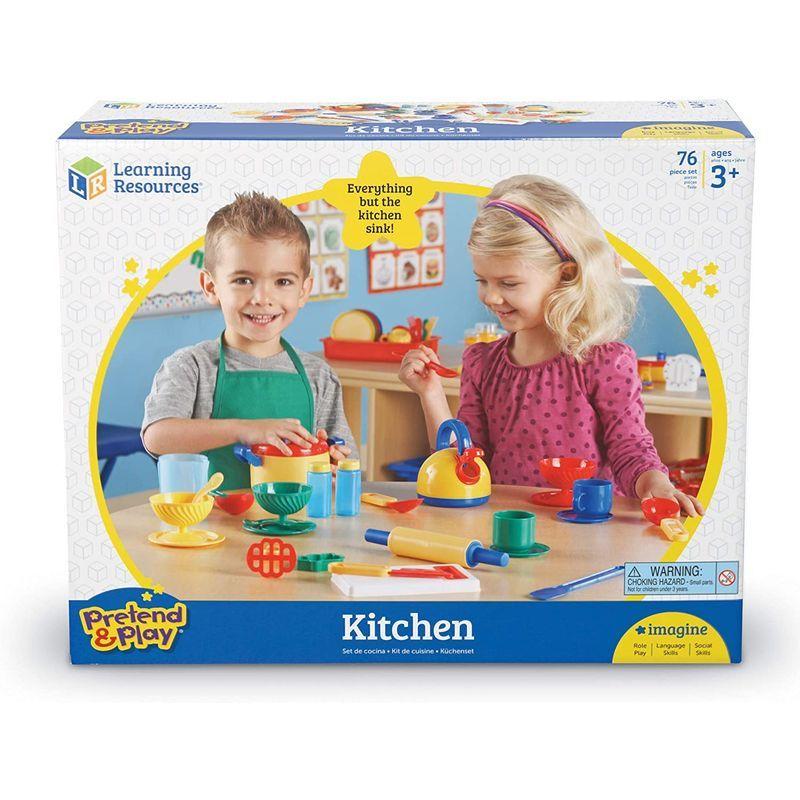 （新品,未開封） ラーニング リソーシズ(Learning Resources) ままごと お母さんごっこ キッチンセット LER9157 【S1566574907】(9267円)
