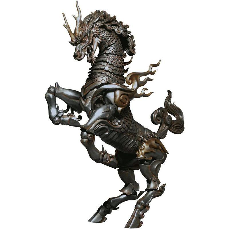 限定 クーポン10% タケヤ式自在置物 麒麟（鉄錆地調版） 龍（鉄錆地調