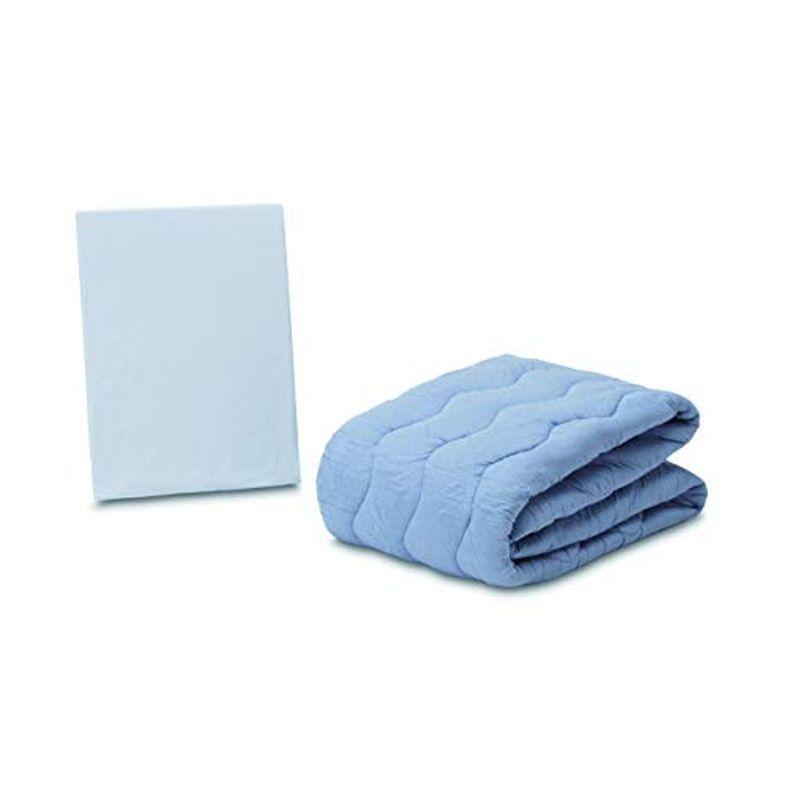 フランスベッド正規品 ベッドパッド シングル ブルー 女性の為の美しくなる寝具 「クラウディア ベッドパッド(マットレスカバー付)」 潤い繊