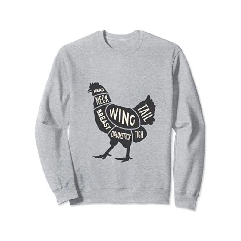 鶏肉の部位 面白いtシャツ 焼き鳥 ニワトリ グルメ メンズ おもしろ 面白い 服 オリジナル グッズ ネタ イラスト トレーナー さくらショップ 通販 Yahoo ショッピング