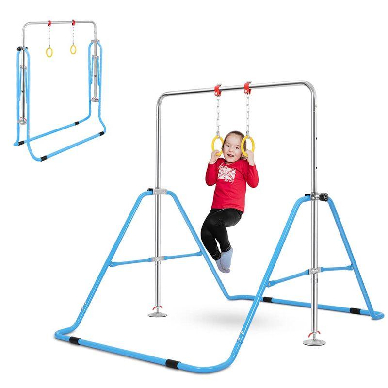 鉄棒 室内 屋外 折りたたみ 高さ調節可能 鉄棒ブランコ 吊り輪 子供用