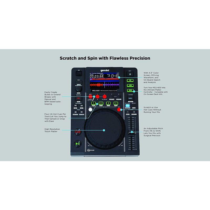 優れた品質 GEMINI CD USBメディアプレーヤー MDJ-600国内正規品 DJ機材
