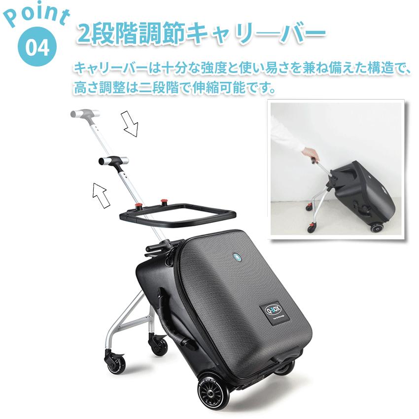 【超美品】キッズキャリーケース　乗れるスーツケース　ブルー スーツケース キャリーバッグ 子どもが乗れる キッズキャリー