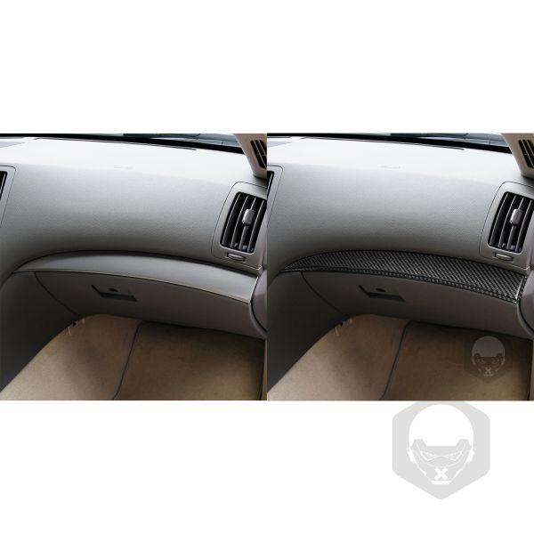 インフィニティG35 200708 G37 200813 G25 201112 Q60 1415インテリアカーボン ドアパネルトリム