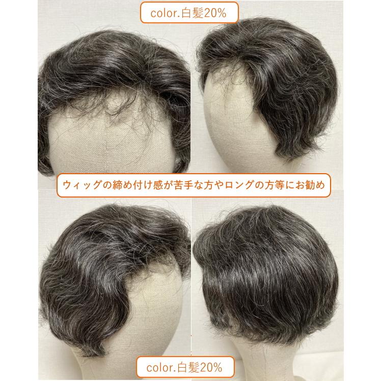 さくら倶楽部 部分ウィッグ 白髪20% 8分かつら ウェーブ 女性用 さくら倶楽部 部分ウィッグ 白髪20% 8分かつら ウェーブ 女性用