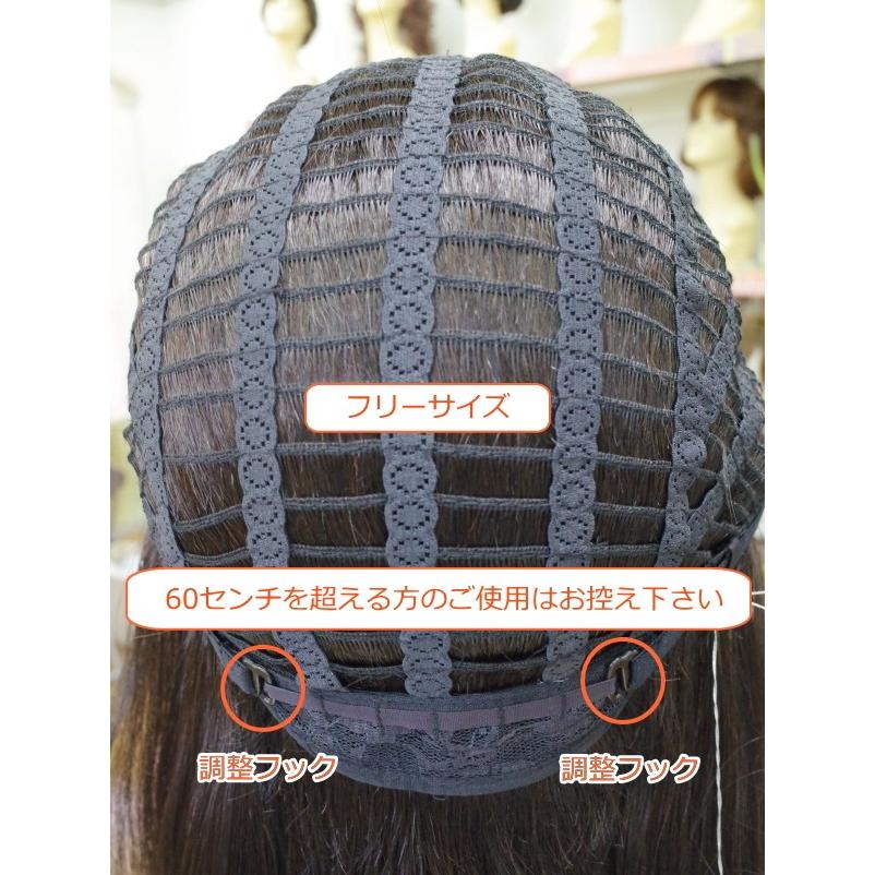人毛100% フルウィッグ女性用レディース ロング ストレート 50cm 半手植え 医療用 かつら レディース hm リアル地肌付 高品質 自然 軽い 通気性_8
