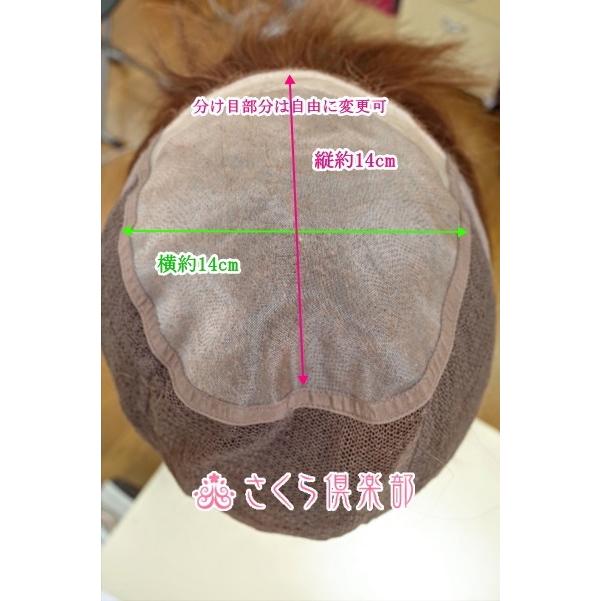 女性用 レディースフルウィッグ 人毛ミックス 総手植え 自然 ボブ ミディアム レイヤー セミロング 医療用 ウィッグ  かつら 軽い 分け目自由hm11の画像