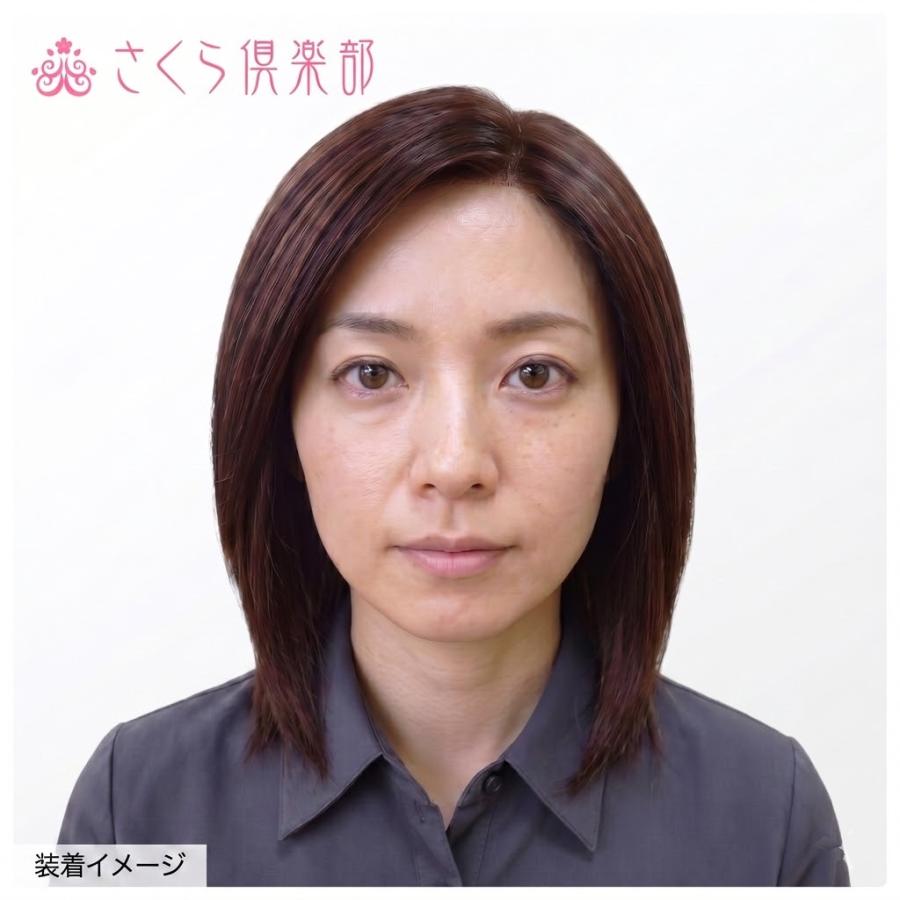 フルウィッグ 人毛ミックス 女性用 レディース半手植え 医療用 ロングシャギー 分け目自由 hm2533 ミセス かつら 女性用 オレンジ系ミックス 大人の画像