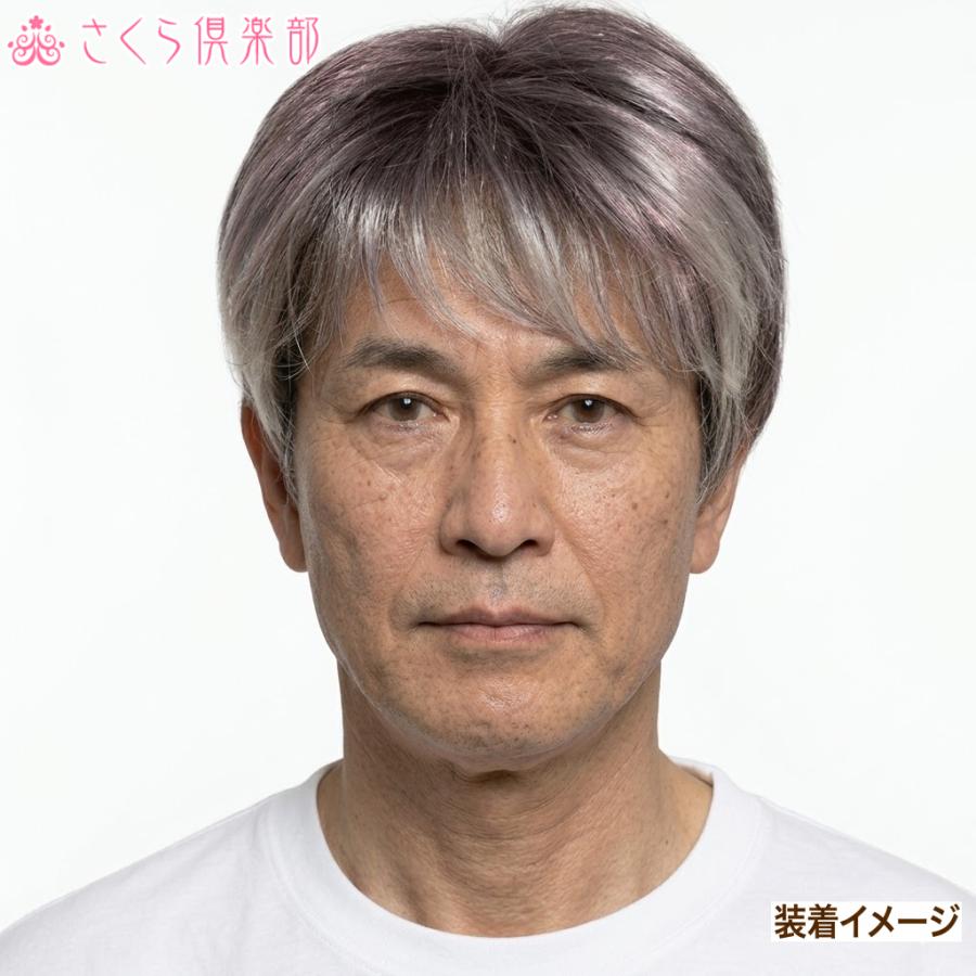 さくら倶楽部 メンズフルウィッグ 男性用 全かつら 人工毛 機械植え製 