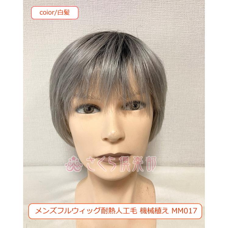 さくら倶楽部 メンズフルウィッグ 男性用 全かつら 耐熱人工毛 機械 