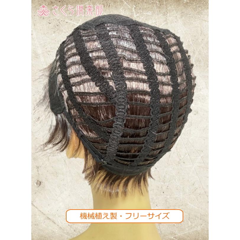 さくら倶楽部 フルウィッグ ミセス シニア向け 人工毛 機械植え