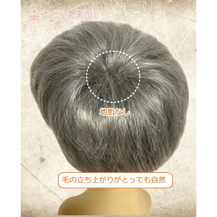 フルウィッグ ミセス シニア向け人工毛 機械植え製 白髪80% 医療用にも最適 さくら倶楽部 フルウィッグ ミセス シニア向け 人工毛 機械植え