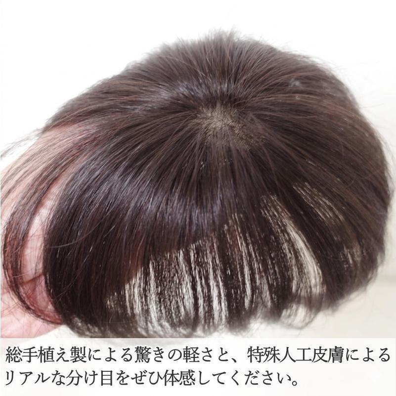 さくら倶楽部 男性用メンズ部分ウィッグ人毛100% top-01t Sサイズ 総