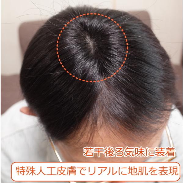 さくら倶楽部 男性用メンズ部分ウィッグ人毛100% 男性かつら top-02n M