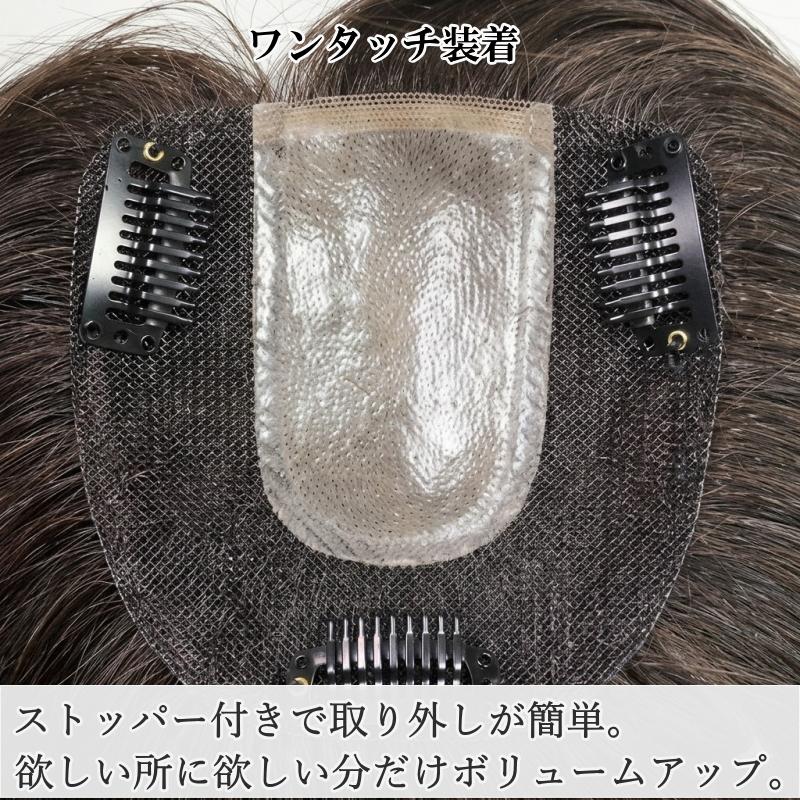 部分ウィッグ 人毛100% 総手植え Mサイズ top-02n ヘアピース 特殊人工