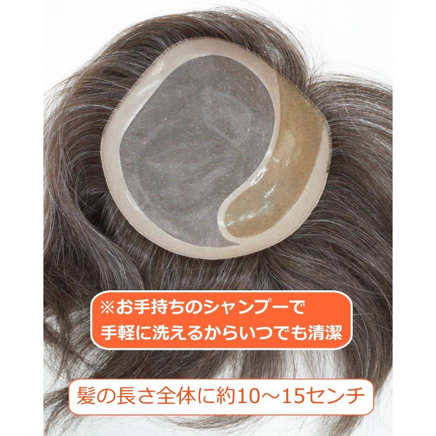 メンズウィッグ 部分ウィッグ 左分け白髪10 Top 104s Top 104s M 人毛部分ウィッグ通販さくら倶楽部 通販 Yahoo ショッピング