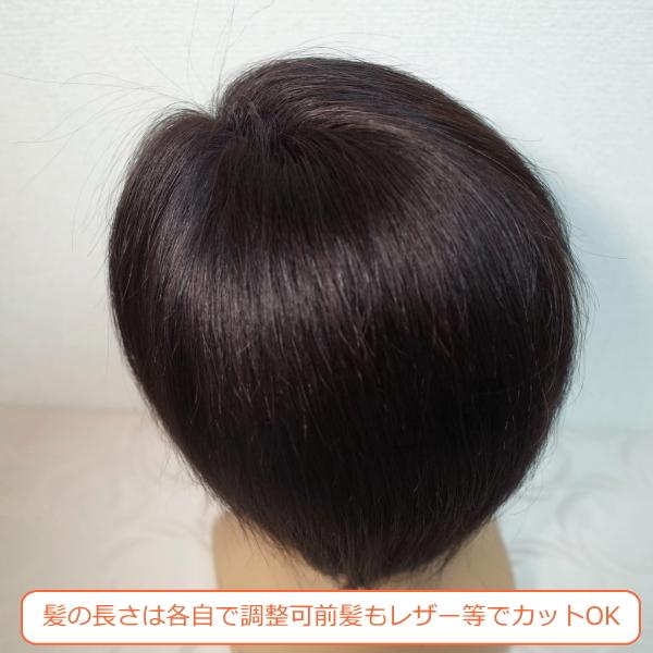 さくら倶楽部 男性用メンズ 部分ウィッグ人毛100% top-dx2a 総手植え