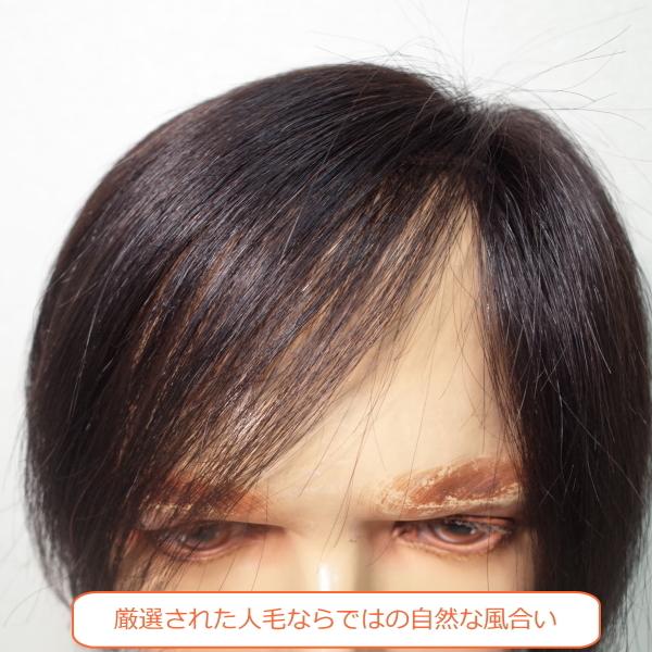 さくら倶楽部 男性用メンズ部分ウィッグ人毛100% 総手植え製 左 さくら倶楽部 男性用メンズ部分ウィッグ人毛100% 総手植え製 左