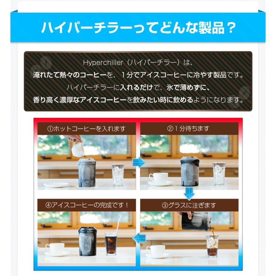 熱々コーヒーを氷で薄めず１分でアイスコーヒーに いつものコーヒー豆で香り高く Hyperchiller ハイパーチラー Hyperchiller01 さくらドーム ヤフショ店 通販 Yahoo ショッピング