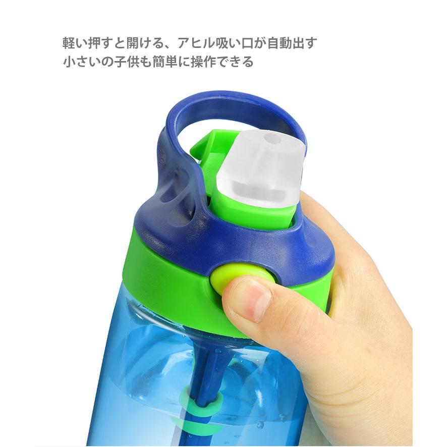 ウォーター ボトル 水筒 プラスチック ストロー 480ml Bpaフリー 洗いやすい 大容量 Pc ワンタッチボトル 子供 Bottle9 Sakurae 通販 Yahoo ショッピング