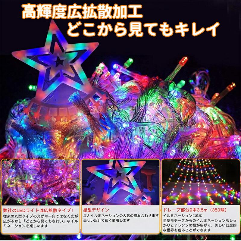 イルミネーション ライト ドレープライト クリスマスライト 3.5M イルミネーション ライト ドレープライト クリスマスライト 3.5M