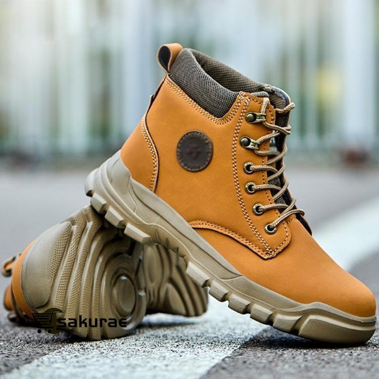 安全靴おしゃれブーツメンズ 踏み抜き防止軽量作業用品スニーカー# 安全靴 ブーツ ハイカット 安全靴ブーツ メンズ 男性 踏み抜き防止
