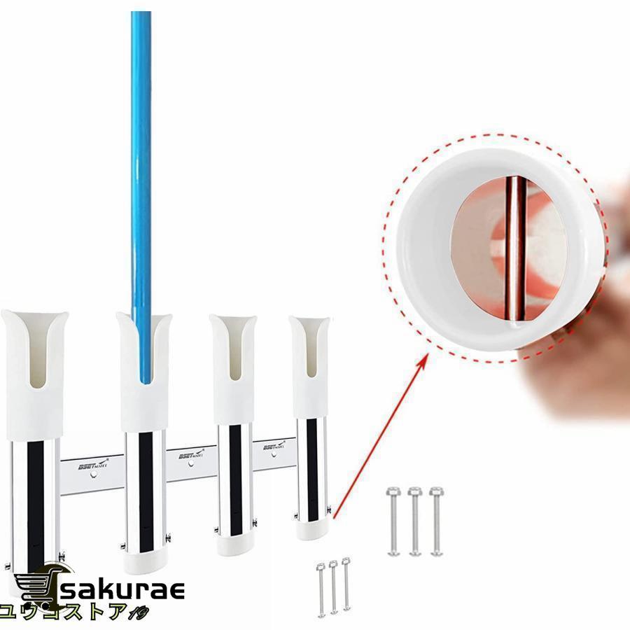 2 3 4連釣りロッドホルダー 船用釣竿ホルダー ステンレス鋼釣り竿