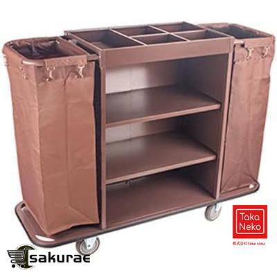 ホテルリネンカートリネンカート清掃用カート清掃ワゴンリネンワゴン台車サービスカート作業リネンアメニティ補充株式会社錦ハウスキーピング業務用静音キャス ホテルリネンカート リネンカート 清掃用カート 清掃ワゴン リネン