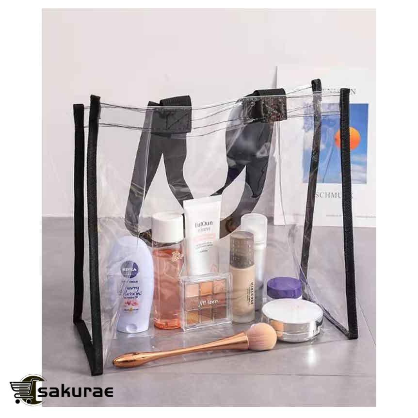 クリアバッグ トート 防水 ツアーバッグ 保護 カバーバッグ 透明