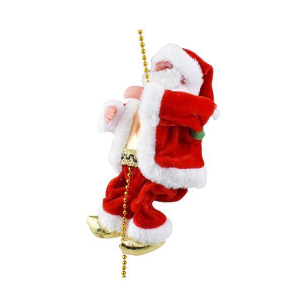 ロープに登るサンタクロース サンタクロース クライミング 壁飾り