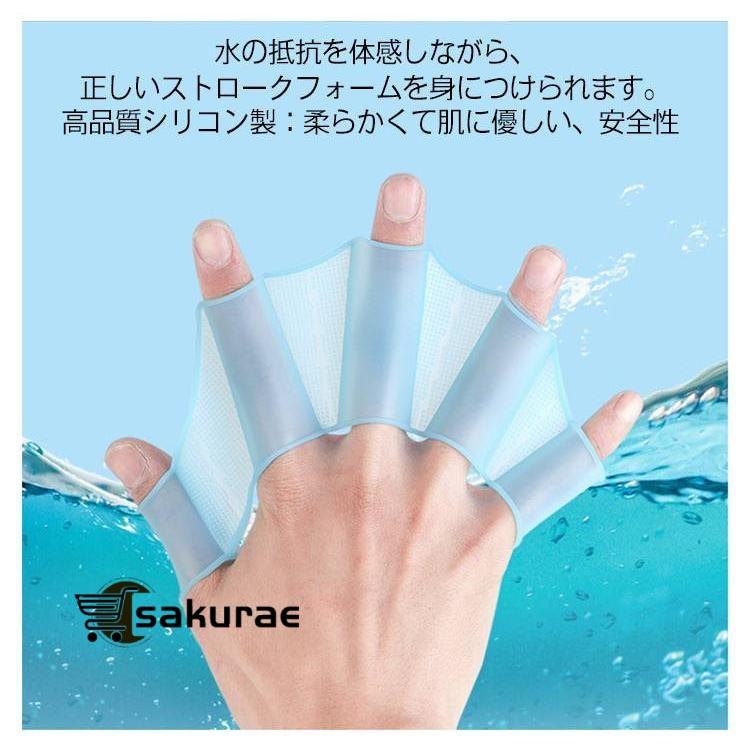 2ペアセット 水泳補助具 スイムパドル 手ひれ フィン 水泳トレーニング