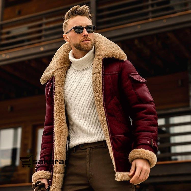 ムートンジャケット メンズ ムートン ジャケット コート 裏起毛 ファー