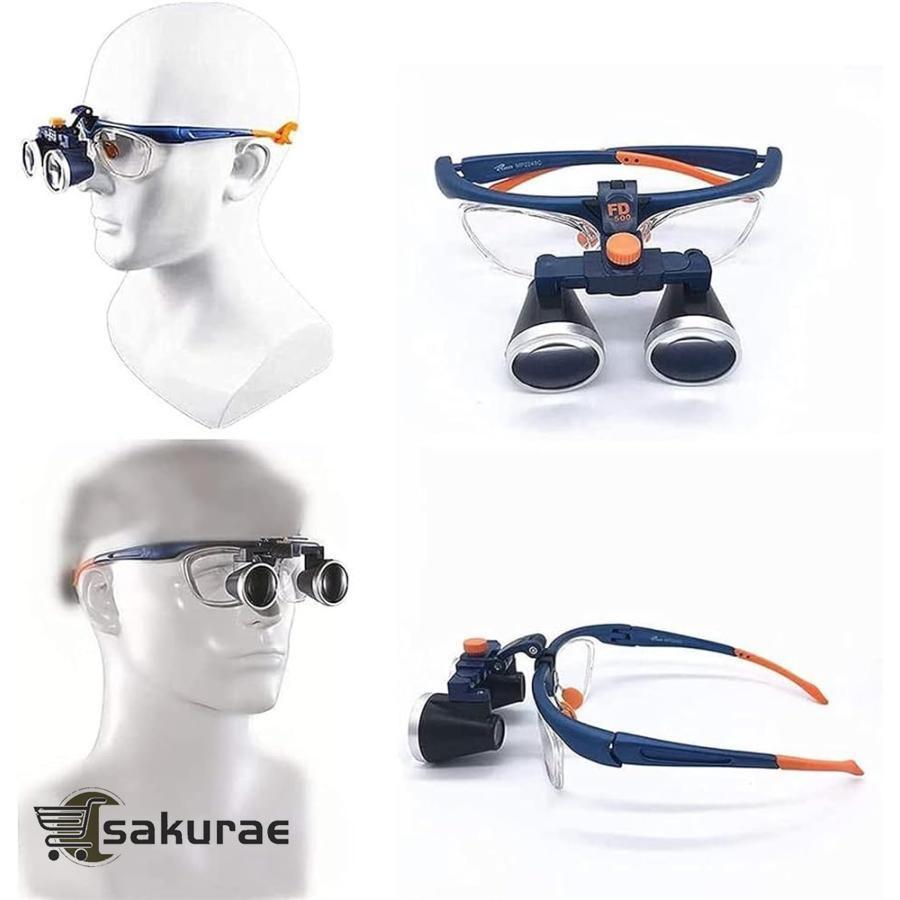 歯科ルーペ 2.5x 3.5x 双眼拡大鏡手術外科医療手術拡大鏡 : SAKURAE