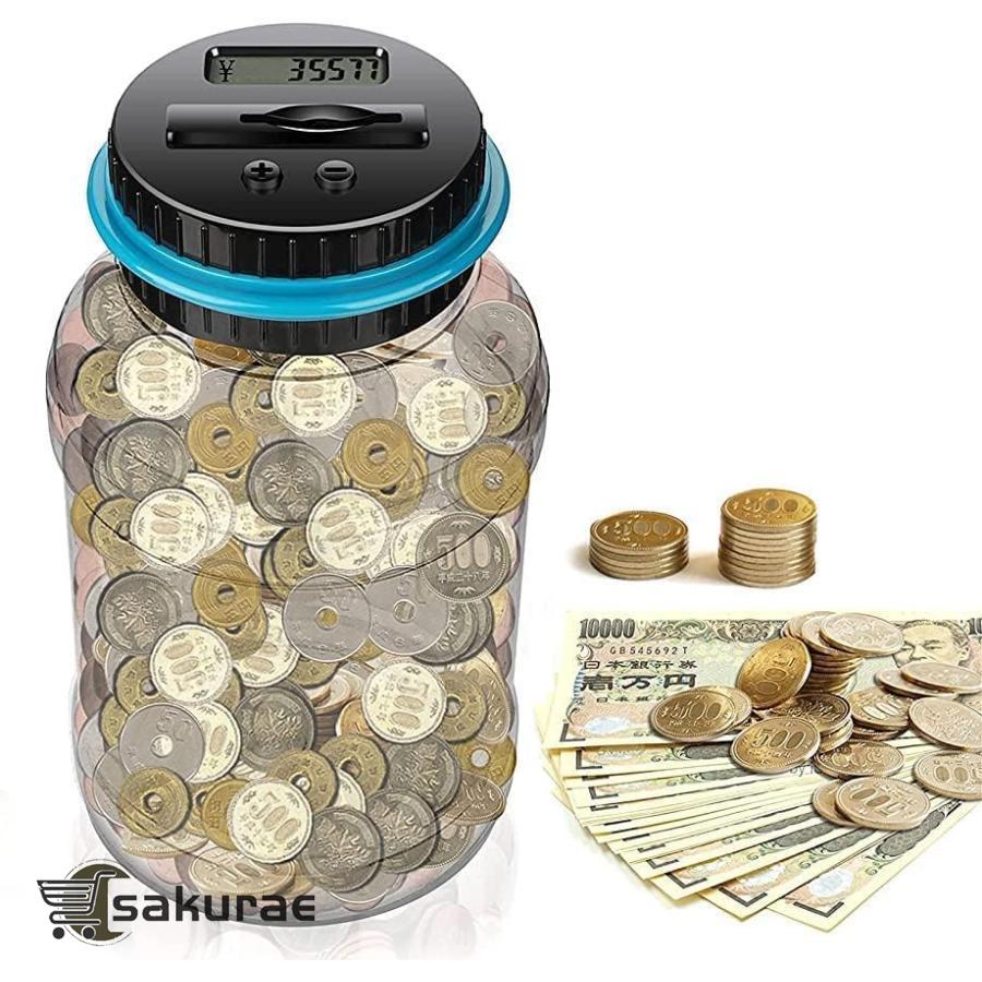 500円玉 自動計算 貯金 大容量 割れない 透明から貯金を実感 御洒落 飾り雑貨 : SAKURAE - 通販 - Yahoo!ショッピング