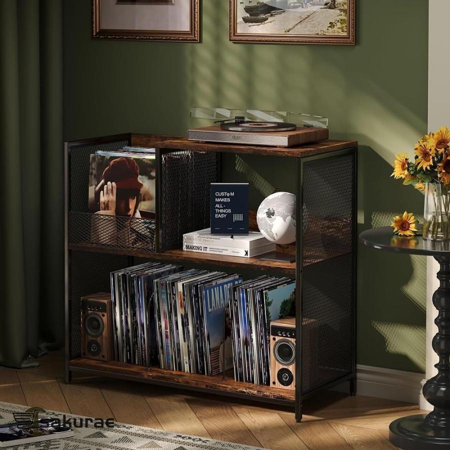 レコードプレーヤースタンド レコードラック レコードプレーヤー