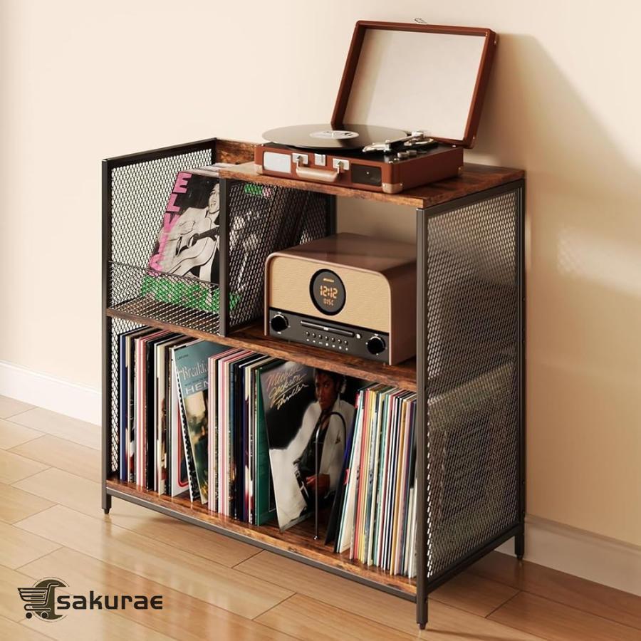 レコードプレーヤースタンド レコードラック レコードプレーヤー