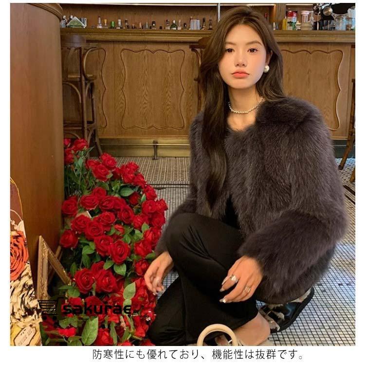 フェイクファー エコファー ファーコート 中綿入り ファージャケット