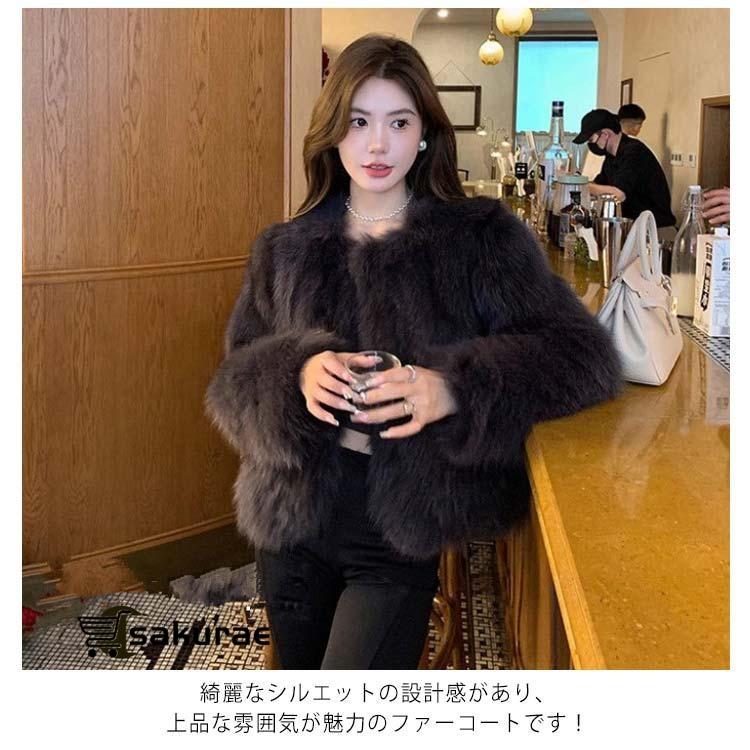 フェイクファー エコファー ファーコート 中綿入り ファージャケット