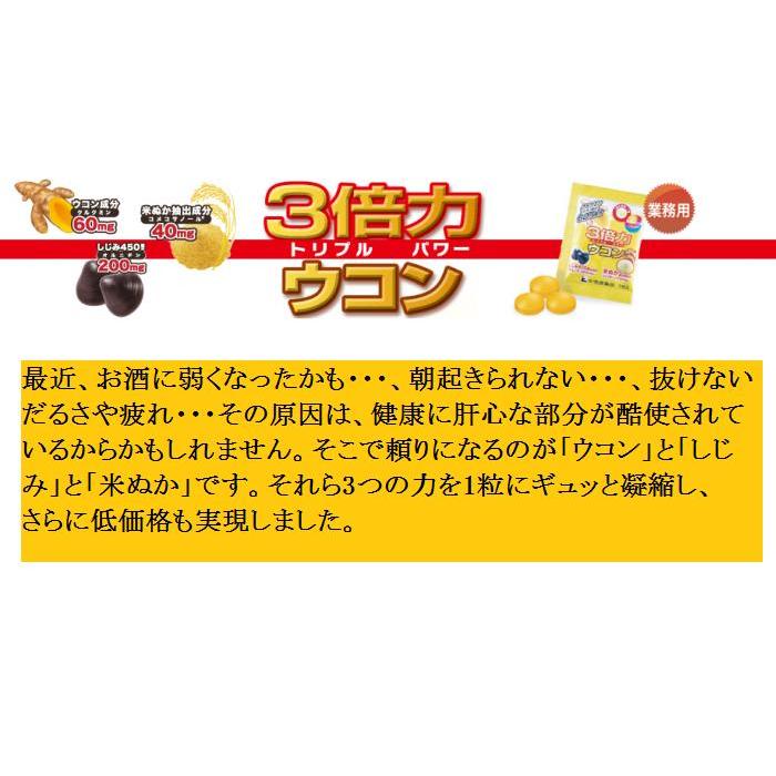 3倍力 ウコン 10袋セット/中京医薬品/1袋（3粒入り） トリブルパワー 