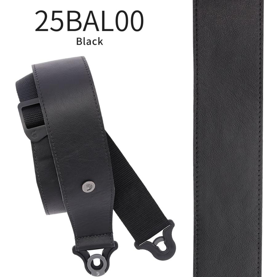 D'Addario ギター・ベースストラップ COMFORT LEATHER AUTO LOCK
