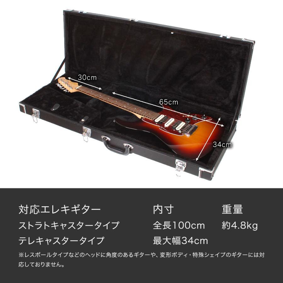 エレキギター(ST/TL)用ハードケース EG-120 〔ギターケース