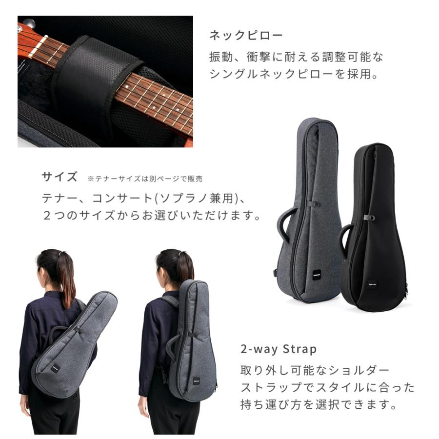 basiner ソプラノ・コンサートウクレレ用ギグバッグ ACME-UKC