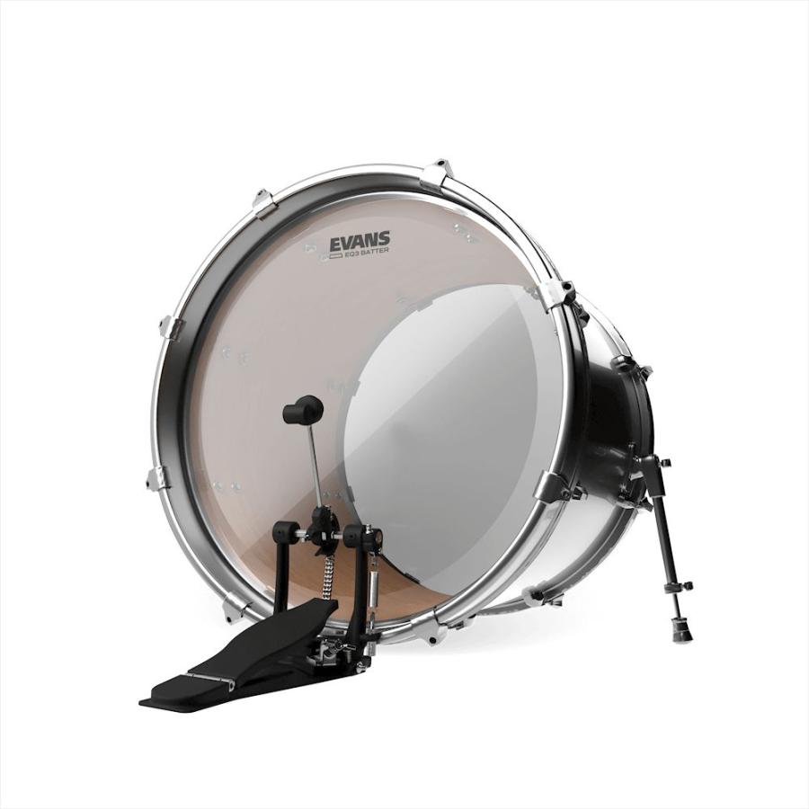 EVANS ドラムヘッド BD24GB3/24" EQ3 Bass Batter Clear〔エヴァンス エバンス EQ3 クリア〕＊_1