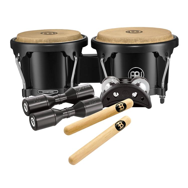 MEINL ボンゴ＆パーカッションパック BPP-1［BONGO & PERCUSSION PACK]［マイネル BPP1 マイネル ボンゴ クラベス シェーカー フットタンバリン］