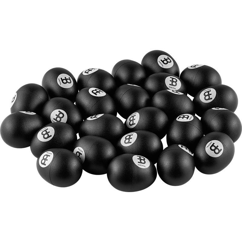 MEINL Percussion プラスチック・ブラック エッグ・シェイカー セット〔24個入り〕ES-SET24-BK〔マイネル パーカッション シェーカー マラカス〕