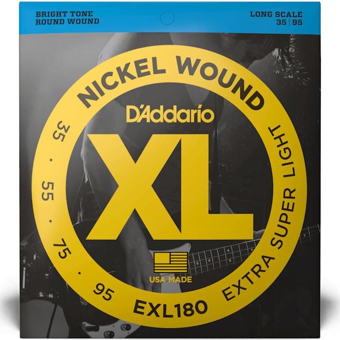 ダダリオ ベース弦 まとめ売り Nickel Wound D'Addario（ダダリオ） ベース弦 Long EXL180 〔ニッケル daddario exl