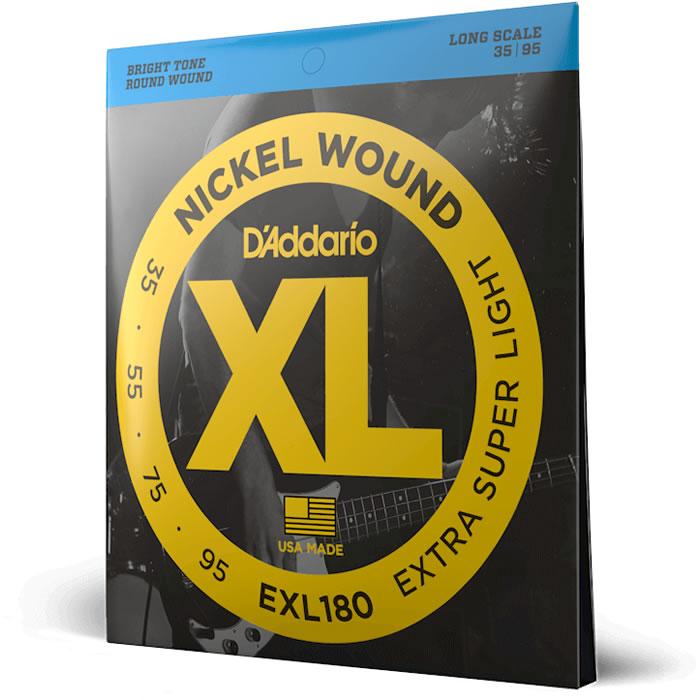 D'Addario（ダダリオ） ベース弦 Long EXL180 〔ニッケル daddario exl
