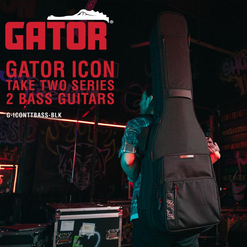 GATOR CASES GATOR エレキベース用ギグバッグ 2本収納可能 G-ICON Take