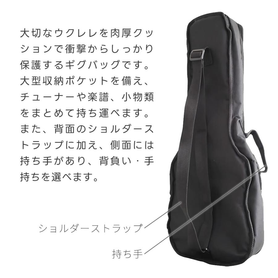 バリトンウクレレ・ウクレレベース用ギグバッグ GB-UK-BS〔GBUKBS 