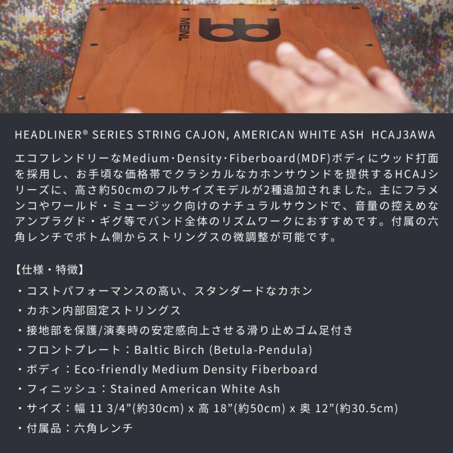 MEINL Percussion カホン Headliner Serie HCAJ3AWA〔マイネル パーカッション ヘッドライナーシリーズ String Cajon〕の画像
